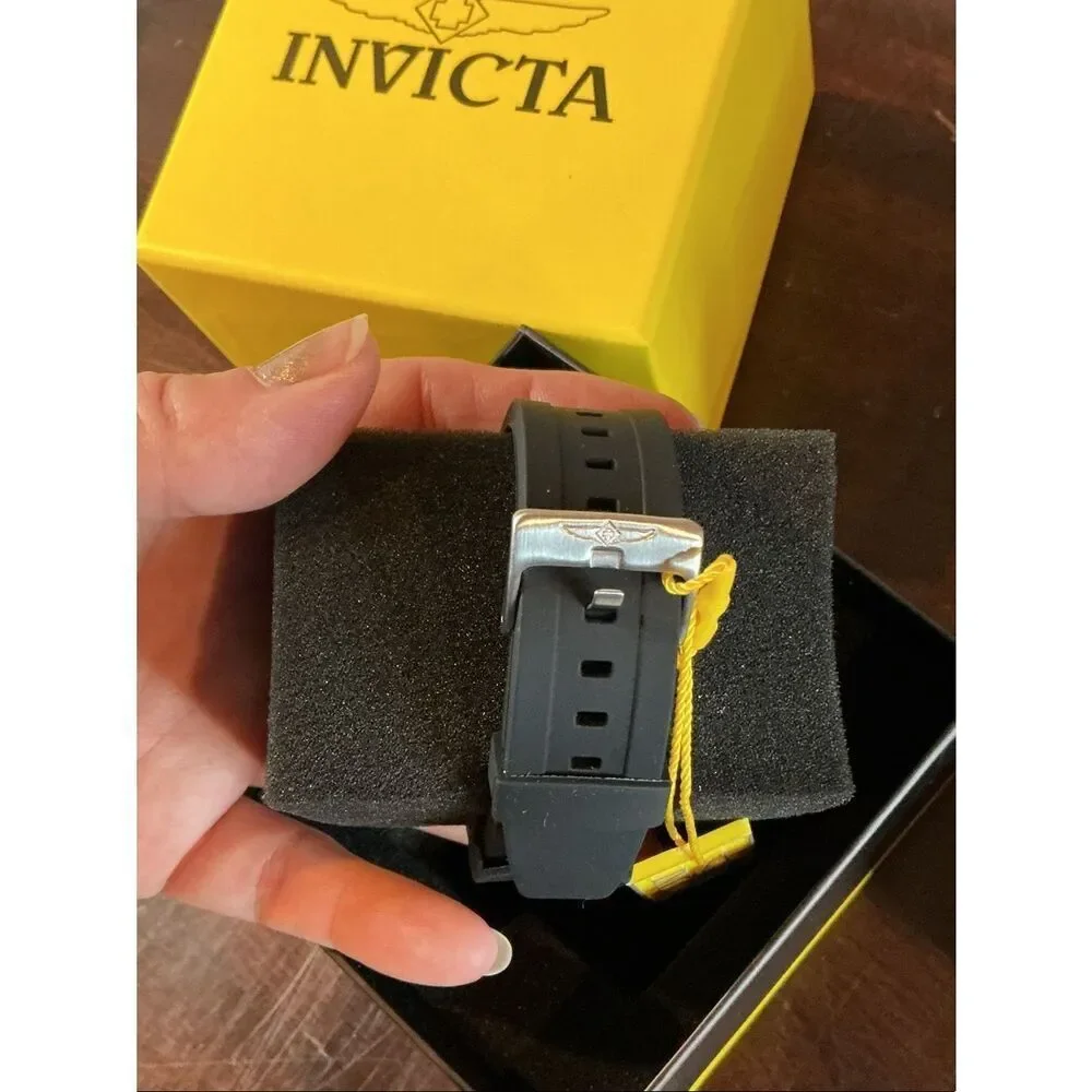 Invicta Specialty Compass Men’s Black Dial Two-Tone Bezel Watch 34097